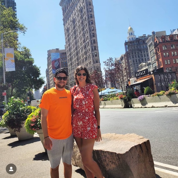 Aritzia Wilfred Red Fleurette Floral Romper - Picture 6 of 11